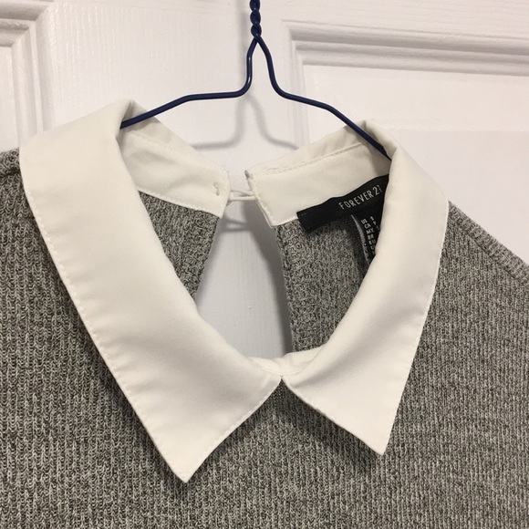 Forever 21 grey collared dress - Picture 2 of 2